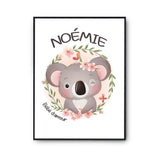 Affiche Noémie Bébé d'amour Koala - Planetee