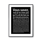Affiche Procureur Bon ou Mauvais - Planetee