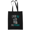 Sac Tote Bag Physique Je peux pas Noir - Planetee