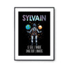 Affiche Prénom Sylvain Univers - Planetee