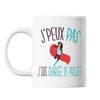 Mug Chargée de projet j'peux pas Blanc - Planetee