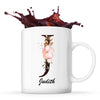 Mug Blanc Judith Lettre Fleur - Planetee