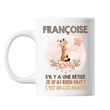 Mug Françoise Cou Monté Girafe - Planetee