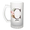Chope de bière Calie Lettre Fleur - Planetee