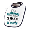 Bavoir bébé garçon Le Petit Partenaire de Marche de Tonton - Planetee