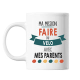 Mug Ma mission Vélo avec mes Parents - Planetee