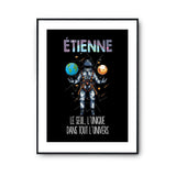 Affiche Prénom Étienne Univers - Planetee