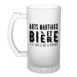 Chope de bière Arts Martiaux et bière - Planetee