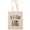 Sac Tote Bag beagle je le ferai demain beige - Planetee