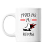 Mug Patinage j'peux pas Blanc - Planetee