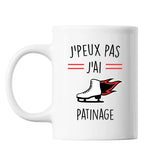 Mug Patinage j'peux pas Blanc - Planetee