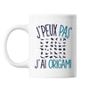 Mug Origami j'peux pas Blanc - Planetee