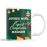 Tasse Noël Expert Comptable homme Vert - Planetee
