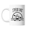 Mug Kayak pagayer j'peux pas Blanc - Planetee