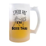 Chope de bière Boxe Thai j'peux pas - Planetee