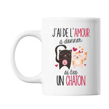 Mug Amour à donner Chaton - Planetee