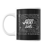 Mug Anniversaire 20 ans math racine 400 - Planetee