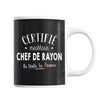 Mug Homme Chef de rayon Meilleur de France | Tasse Noire métier - Planetee