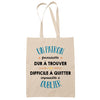 Tote Bag Formidable Patron Cadeau Travail Beige - Planetee