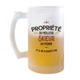 Chope de Bière Propriété du Meilleur Skieur - Planetee