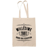 Sac Tote Bag 1991 Cru d'exception beige - Planetee