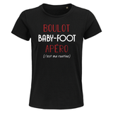 T-shirt femme Baby-Foot C'est ma Routine - Planetee