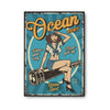 Affiche Vintage Pin up Marin - Planetee