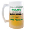 Chope de bière Maman Bretonne Chauvine Sans Pression - Planetee