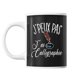 Mug Calligraphie j'peux pas Noir - Planetee