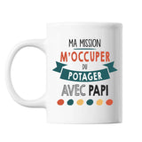 Mug Ma mission Potager avec Papi - Planetee