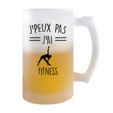 Chope de bière Fitness j'peux pas - Planetee