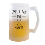 Chope de bière Marche j'peux pas - Planetee