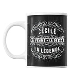 Mug Prénom Cécile La Déesse La Légende - Planetee