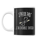 Mug Double dutch j'peux pas Noir - Planetee