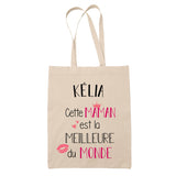 Tote Bag Kélia Meilleure Maman - Planetee