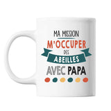 Mug Ma mission Abeilles avec Papa - Planetee
