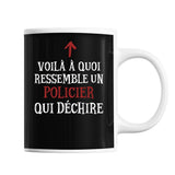 Mug Policier Qui déchire - Planetee