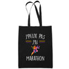 Sac Tote Bag Marathon Je peux pas Noir - Planetee