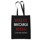 Sac Tote Bag Bricolage C'est ma Routine - Planetee