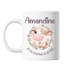 Mug Amandine Amour et Biberon de Lait Vache - Planetee