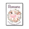 Affiche Romane Amour et Biberon de Lait Vache - Planetee