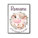 Affiche Romane Amour et Biberon de Lait Vache - Planetee