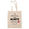 Sac Tote Bag Petit Bazar d'une Bichette d'amour - Planetee