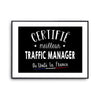 Affiche Traffic manager Homme Meilleur de France Métier - Planetee