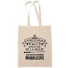 Sac Tote Bag Maquilleuse ministère magie beige - Planetee