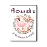 Affiche Alexandra Amour et Biberon de Lait Vache - Planetee