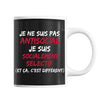 Mug Homme Antisocial Socialement Sélectif - Planetee