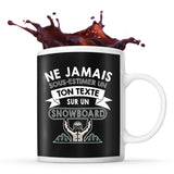Mug personnalisable snowboard Prénom Métier Age tasse pour Snowboarder - Planetee