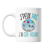 Mug Cerf volant j'peux pas Blanc - Planetee