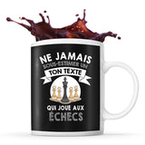 Mug personnalisable Joueur d'Échecs Prénom Métier Age tasse pour Échéquiste - Planetee